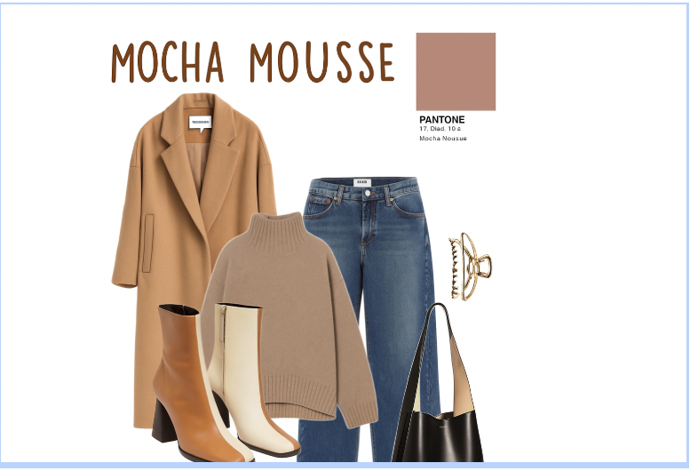 mocha mousse outfits