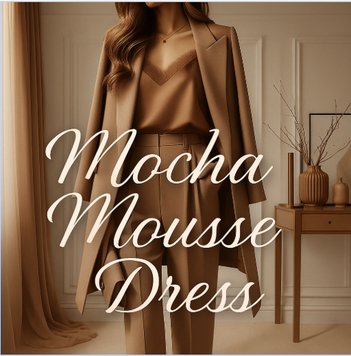 mocha mousse dress