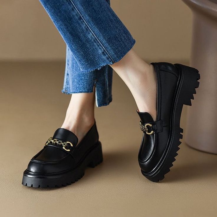 CHIKO Adia Round Toe Flatforms Loafers Shoes