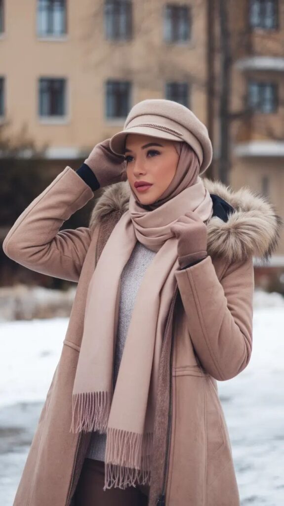 Cozy Sweater + Wool Coat + Hat