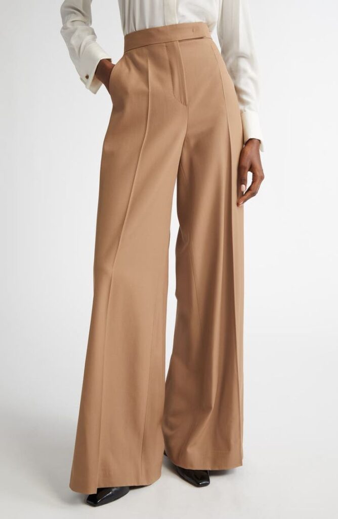 Max Mara Ninfa Virgin Wool Ultra Wide Leg Pants