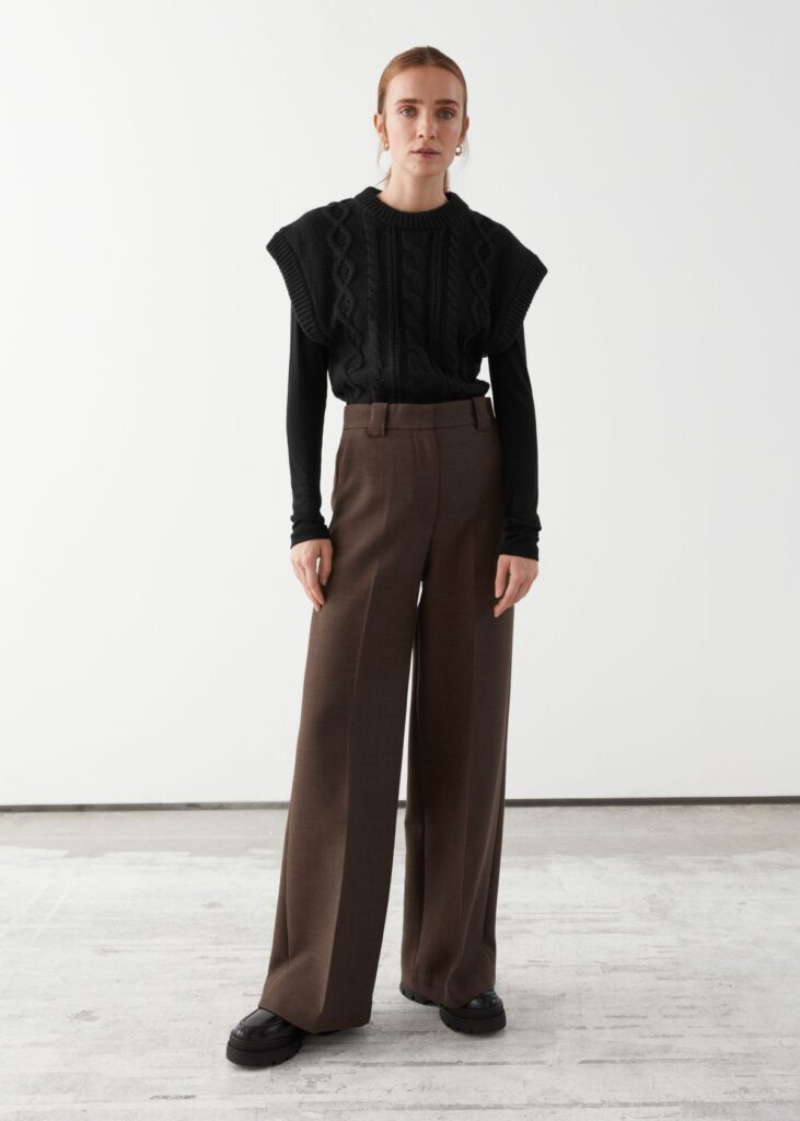 & Other Stories Wide Press-Crease Trousers