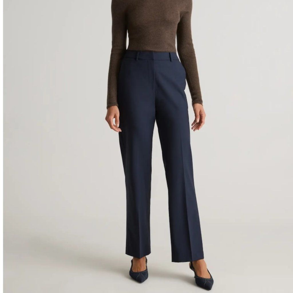 Quince Italian Wool Straight leg Pants
